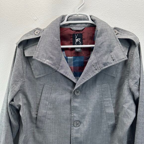 Kane & Unke Jacket Mens Large Lightweight Military Style Hooded Packable Jacket - Picture 5 of 10